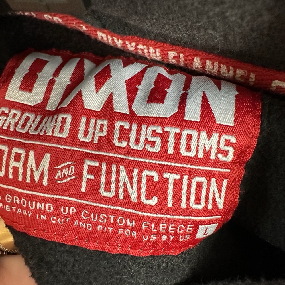 Dixxon Flannel Co. Mens Large Sweatshirt Hoodie Black Working Class Distressed - Picture 11 of 11